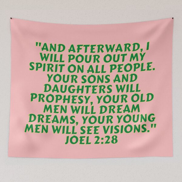 Item preview, Bible Verse Joel 2:28 designed and sold by Prayingwarrior.