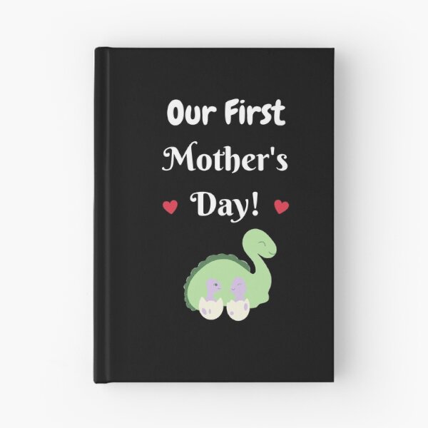 Item preview, Our First Mother's Day, Twin Dinos, white text designed and sold by JRice66.