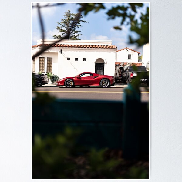Ferrari F8 Tributo Poster for Sale by BoukdeRoeck