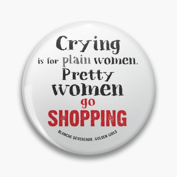 Item preview, Go shopping badge designed and sold by Luisa Fernanda Penagos.