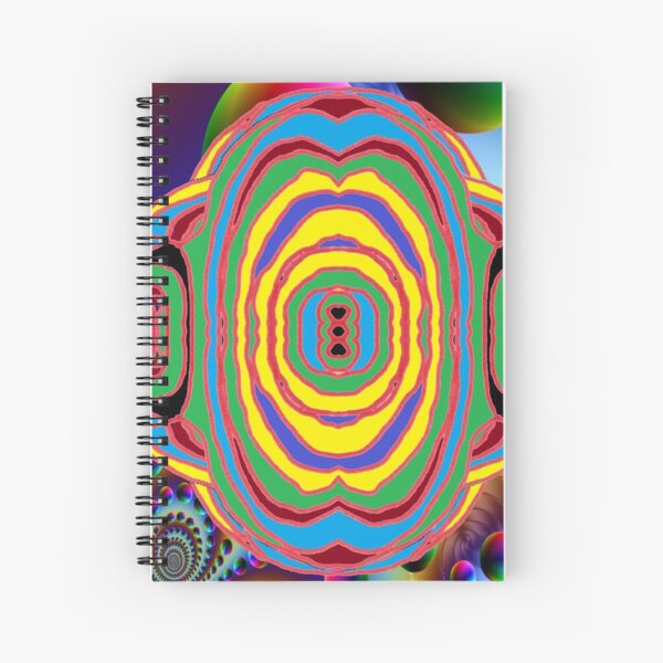 #Psychedelic #Art #PsychedelicArt #PsychedelicColors Spiral Notebook