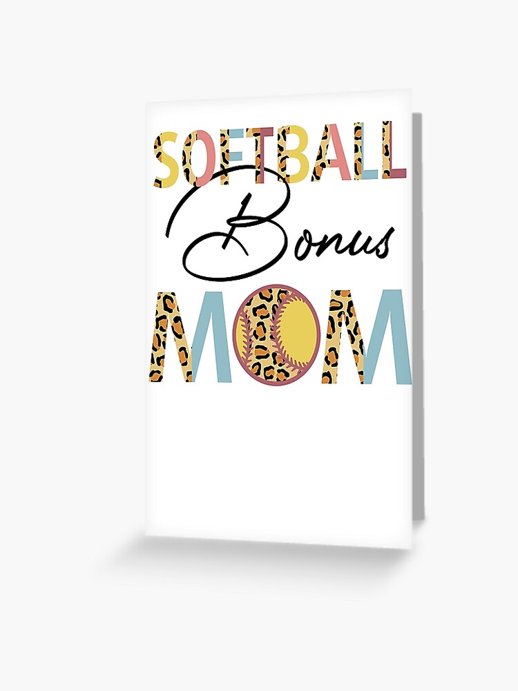 Baseball Mom Leopard Softball Bandana Happy Mother's Day Poster