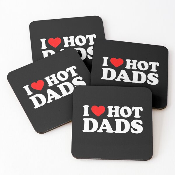 Item preview, I Love Hot Dads Shirt I Heart Hot Dads Shirt Love Hot Dads designed and sold by familyarts.