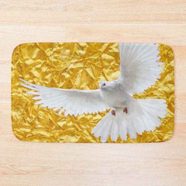 Item preview, ABSTRACT MODERN ART WHITE DOVE GOLD LEAF ART designed and sold by sharlesart.