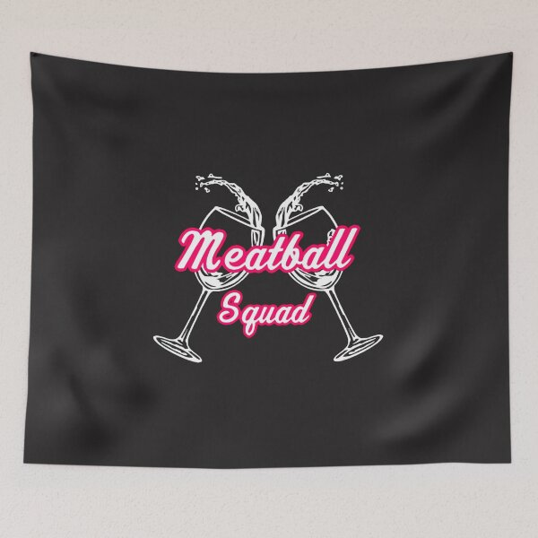 Item preview, Meatball m-erch Meatball Squad Wine Glasses designed and sold by WinstonGraham.