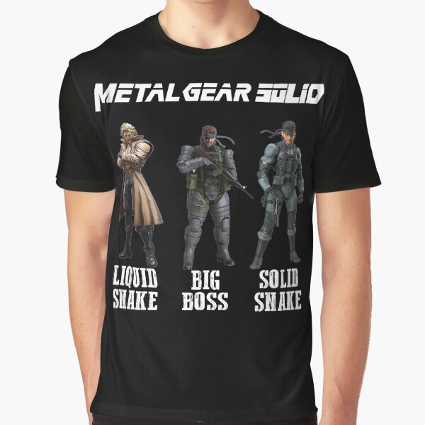 Vista previa del artículo con la obra «Metal Gear Solid - Liquid Snake - Big Boss - Solid Snake», diseñado y vendido por LoriKenneth7.