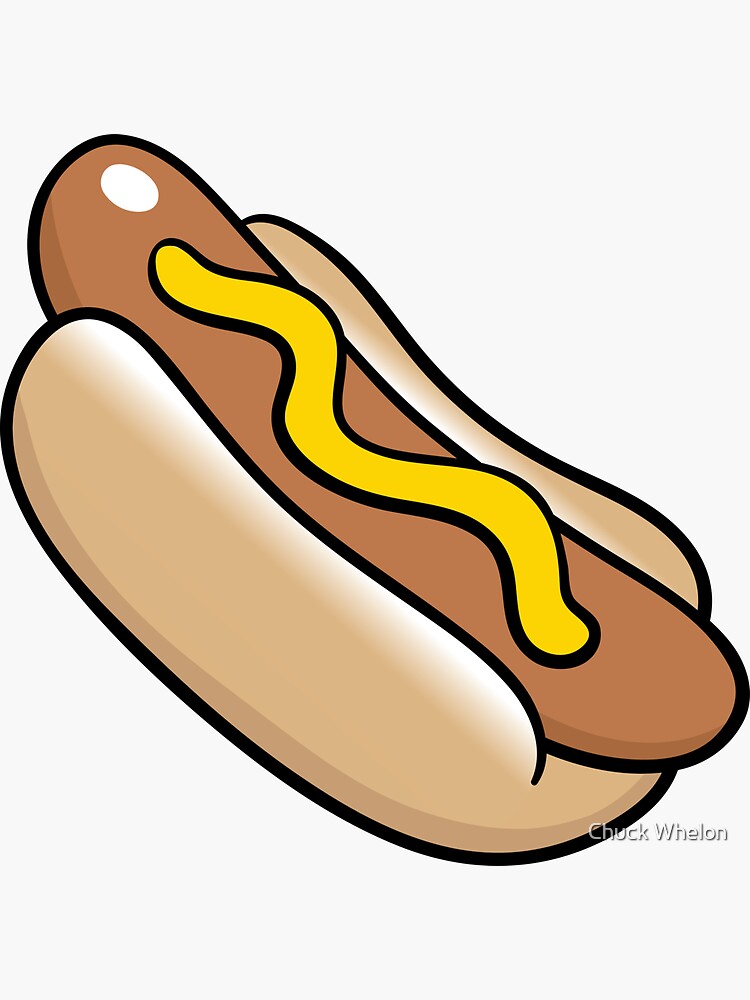Thumbnail 3 of 3, Sticker, Hot Dog designed and sold by MrChuckles.