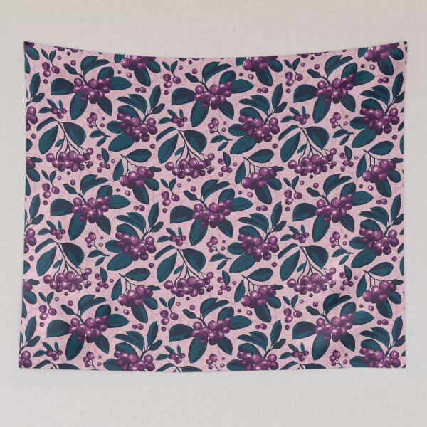 Item preview, Bunch of ripe chokeberries designed and sold by lents.