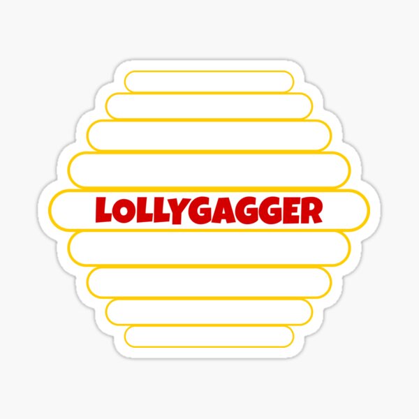 Lollygag funny word design Sticker for Sale by ironcliffdesign