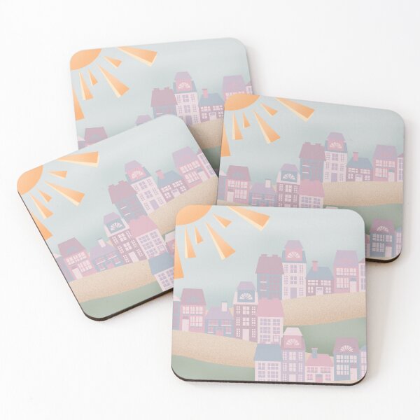 Item preview, Pastel City Hills designed and sold by ElseyMae.