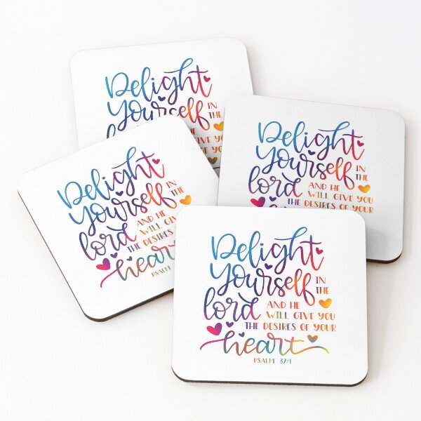Item preview, Delight Yourself in the Lord - Bible Quote designed and sold by jeyel7.