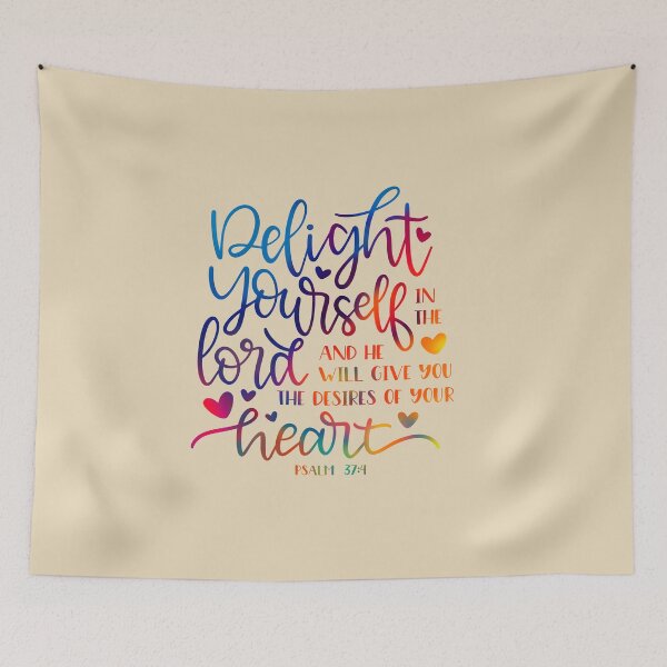 Item preview, Delight Yourself in the Lord - Bible Quote designed and sold by jeyel7.