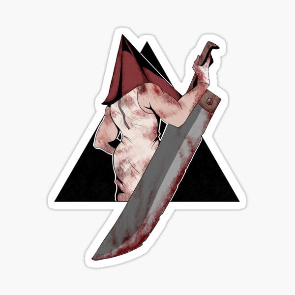 Pyramid Head (Red Pyramid Thing) Sticker for Sale by Design-By-Dan