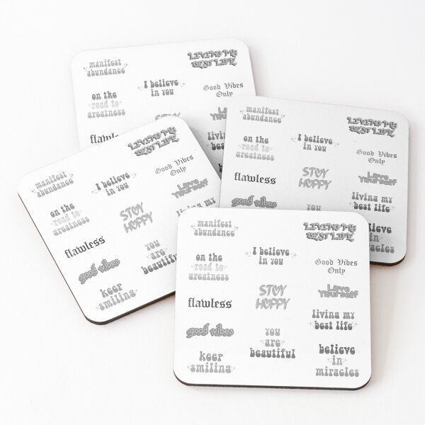Item preview, Monochrome Positivity Text Variety Pack designed and sold by everything4eva.