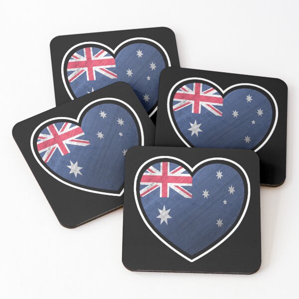 Item preview, Australia Flag Heart Icon designed and sold by dylanxh.