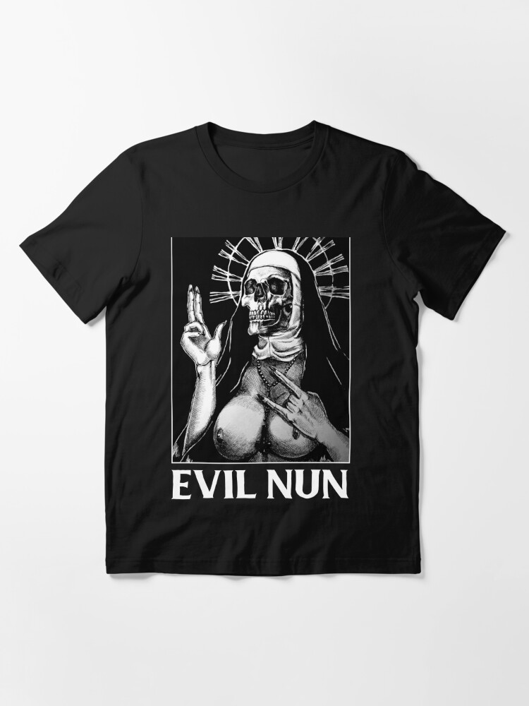 Hook-Ups Evil Nun T Shirt  T shirt, Shirts, Cheap graphic tees