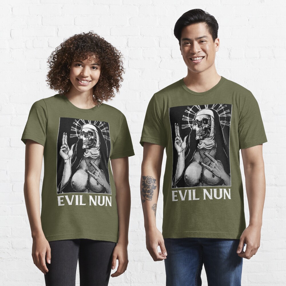 EVIL NUN Essential T-Shirt for Sale by Devilfashion