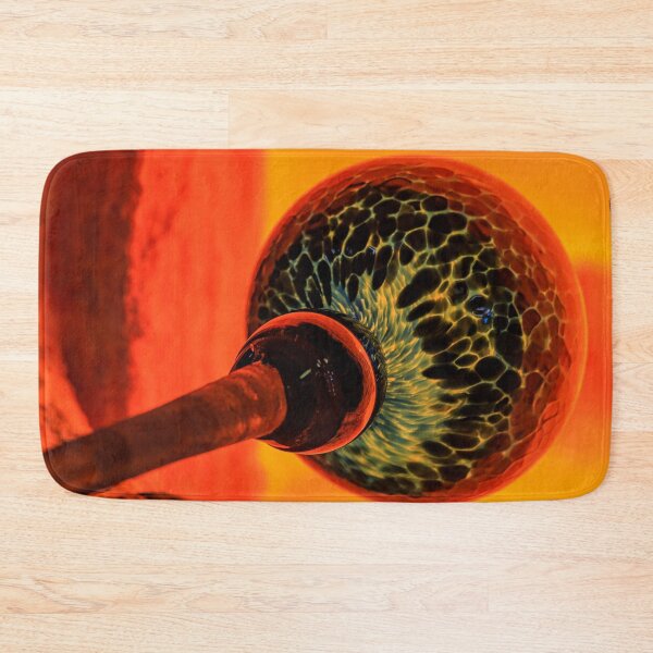 Item preview, Hot bubble of melted glass in a kiln at a glassblower workshop, glass making process. designed and sold by SvetlanaSF.