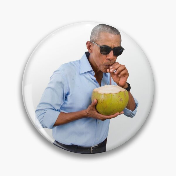 Item preview, Obama Sipping on a Coconut  designed and sold by GrellenDraws.