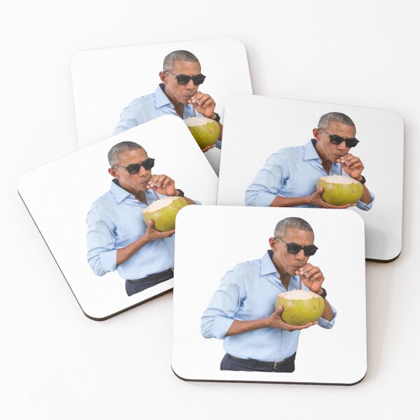 Item preview, Obama Sipping on a Coconut  designed and sold by GrellenDraws.