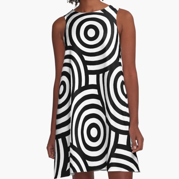Concentric Circles A-Line Dress