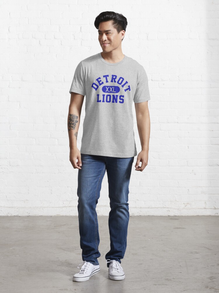 Detroit Lions Men's White Jersey T-Shirt - Vintage Detroit Collection