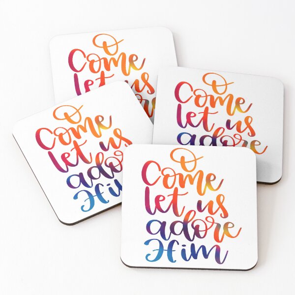 Item preview, O Come Let Us Adore Him - Bible Quote designed and sold by jeyel7.