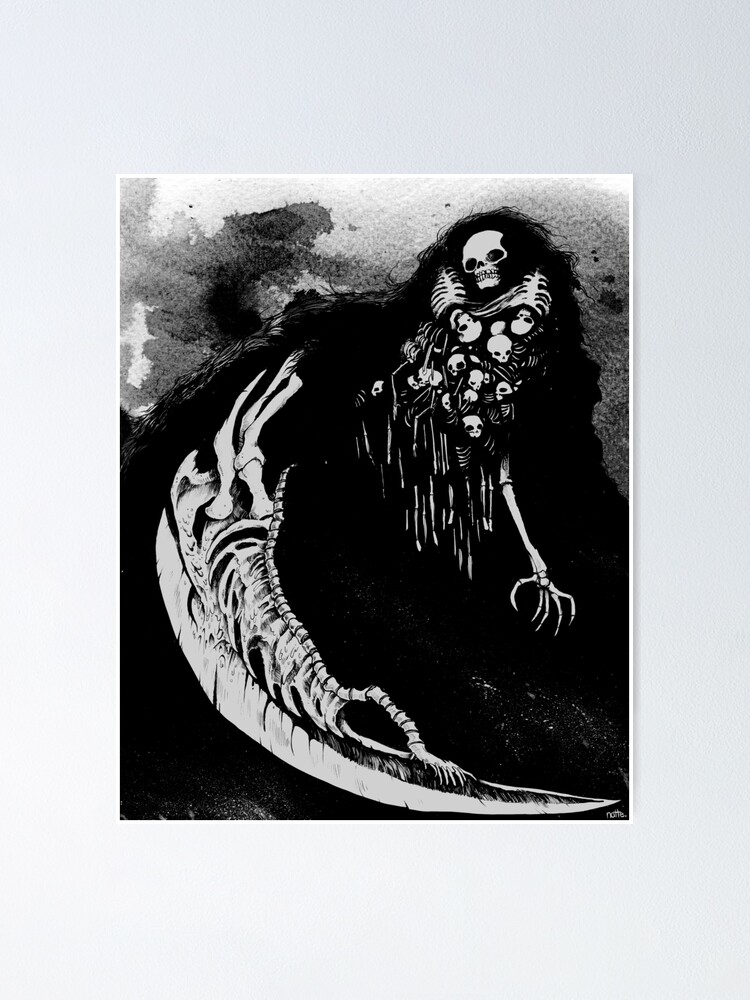 Gravelord Nito Poster For Sale By Tastybones Redbubble   Fposter,small,wall Texture,product,750x1000.u2 