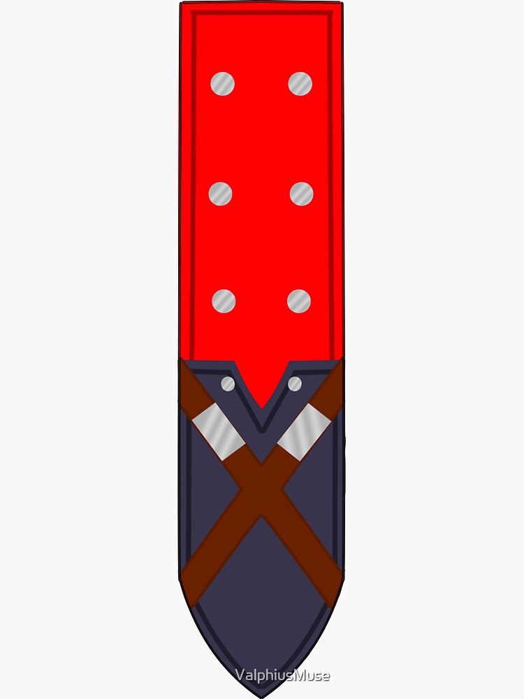 "Lloyd Irving ToSymphonia banner emblem" Sticker by ValphiusMuse