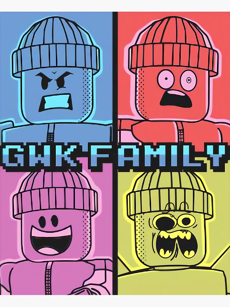 "GamingWithKev - GWK Family" Sticker By Sternskit123 | Redbubble