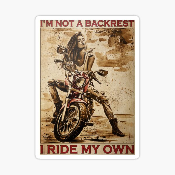 Sticker: Biker Girl