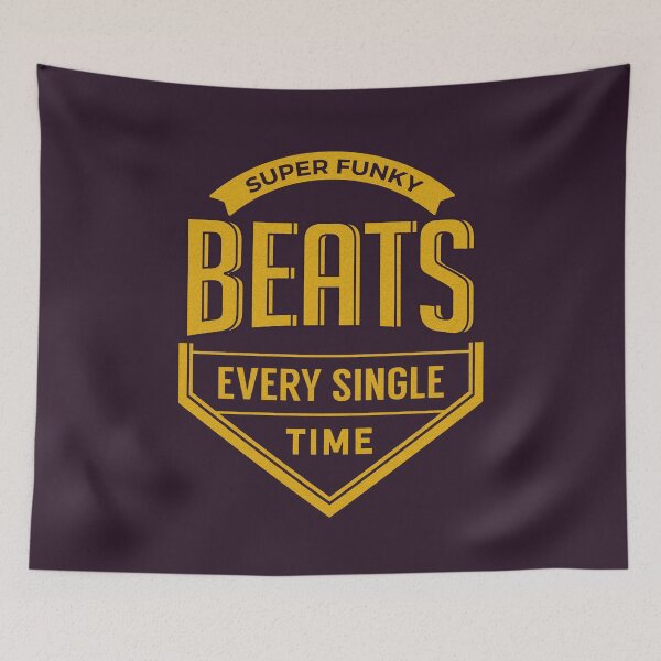 Item preview, Super Funky Beats (yellow text) designed and sold by planDpromotions.