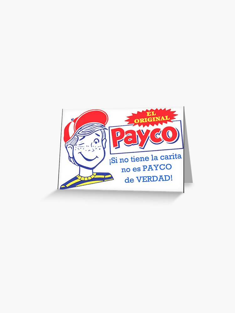 Helados Payco la carita Greeting Card