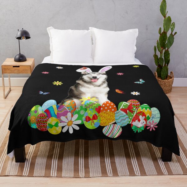 Item preview, Cute Siberian Husky Happy Easter Day Dog Dad Dog Mom  designed and sold by Nicestore099.