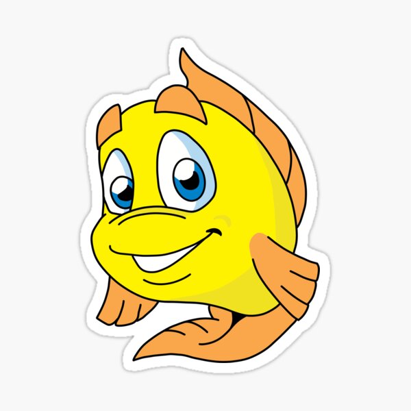 "Freddi Fish" Sticker for Sale by condog313 | Redbubble