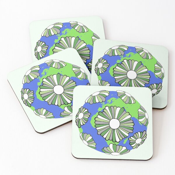 Item preview, Aromantic Flag Daisy Earth designed and sold by everything4eva.