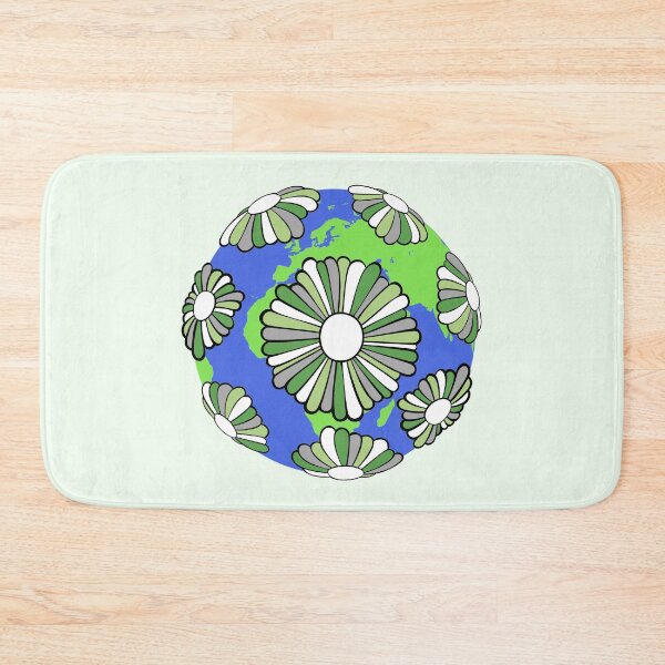 Item preview, Aromantic Flag Daisy Earth designed and sold by everything4eva.