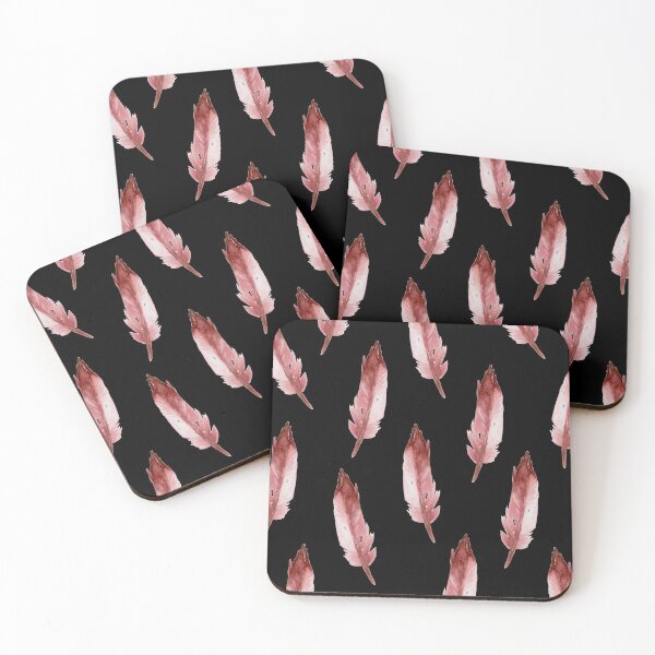 Item preview, Gradient red feather pattern designed and sold by afrapaints.