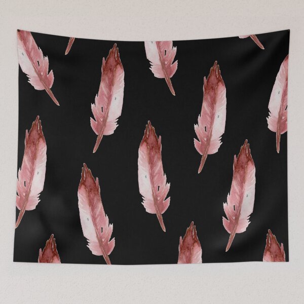 Item preview, Gradient red feather pattern designed and sold by afrapaints.