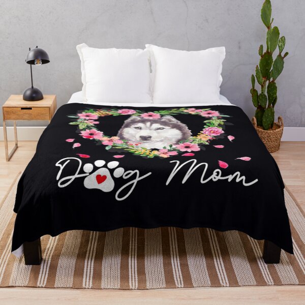 Artikelvorschau, Netter Siberian Husky Mom Flower Dog Lover entworfen und verkauft von Nicestore099.