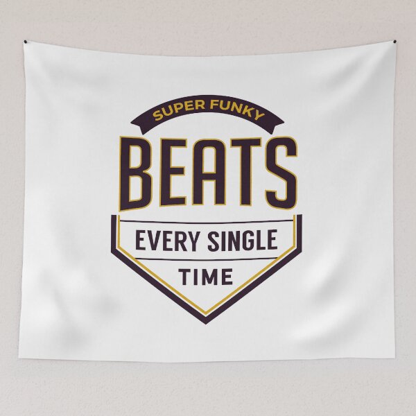 Item preview, Super Funky Beats (purple text) designed and sold by planDpromotions.