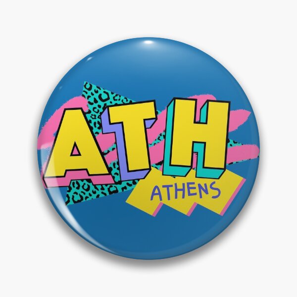 Item preview, Athens, Greece Retro 90s Logo designed and sold by SLAG-Creative.