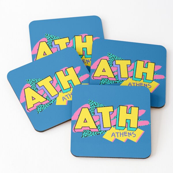 Item preview, Athens, Greece Retro 90s Logo designed and sold by SLAG-Creative.