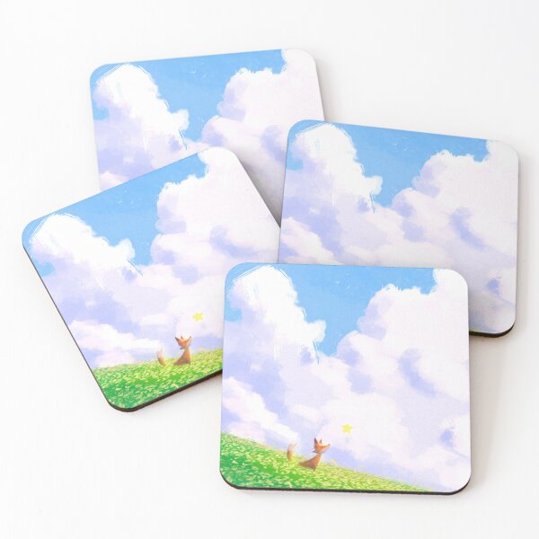 Item preview, Minimalistic Cute Little Fox in the Flower Field designed and sold by eilekzandra.