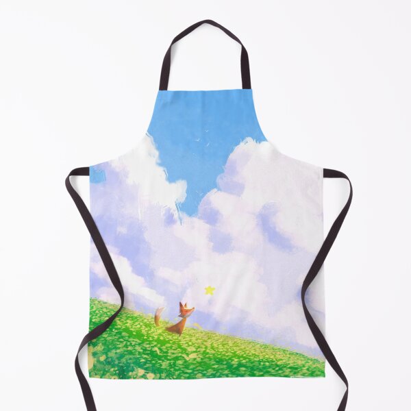 Item preview, Minimalistic Cute Little Fox in the Flower Field designed and sold by eilekzandra.