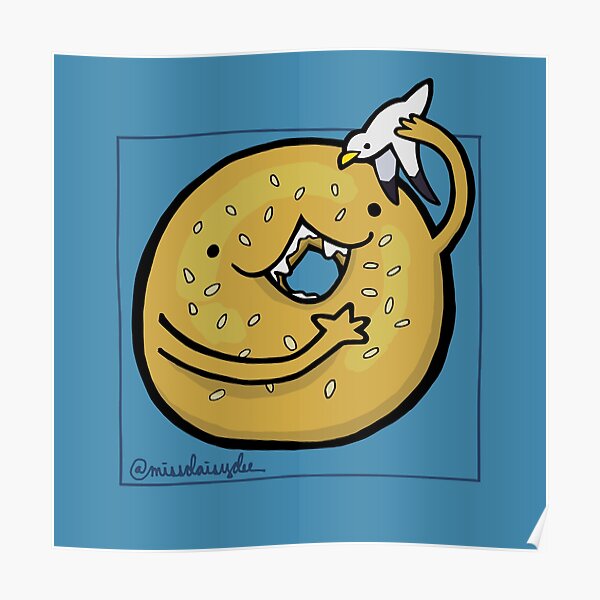 Sesame Bagel :: Carnivorous Foods Series Poster