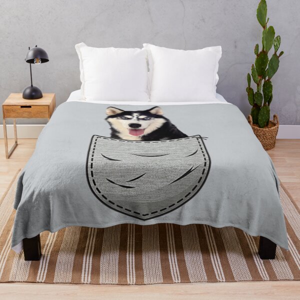 Item preview, Cute Siberian Husky Sibe Chukcha for dog lovers pocket owner  designed and sold by Nicestore099.