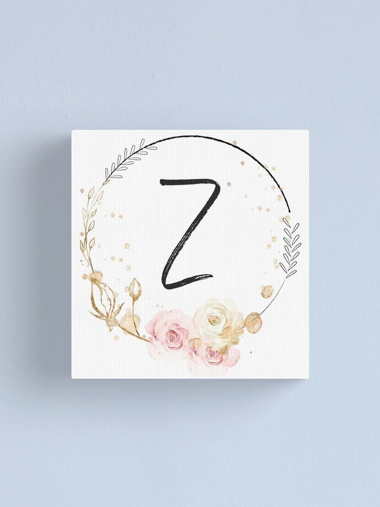 Thumbnail 1 of 3, Canvas Print, Letter Z - Roses designed and sold by Rionda.