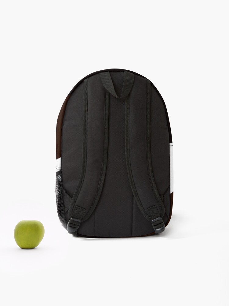 Thumbnail 2 von 3, Rucksack, Jaguar and Sepia Black Geometric Triangles Blue designt und verkauft von Patternsonly.
