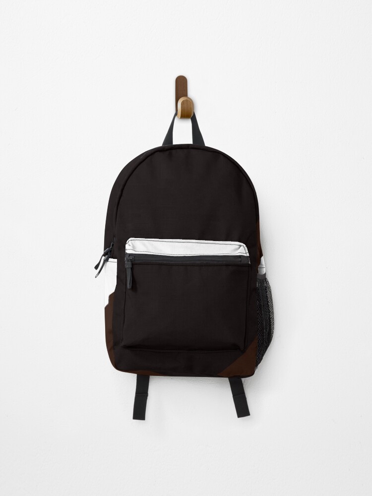 Thumbnail 1 von 3, Rucksack, Jaguar and Sepia Black Geometric Triangles Blue designt und verkauft von Patternsonly.